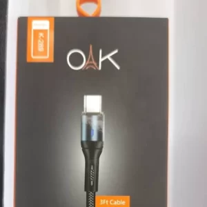 کابل شارژ 2 سر تایپ سی OAK K-285