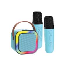 مینی اسپیکر بلوتوثی 2 میکروفون دار | wireless karaoke speakers