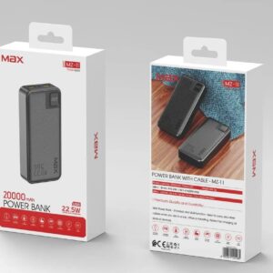 پاوربانک 20000 میلی آمپر MAX مدل MZ-11